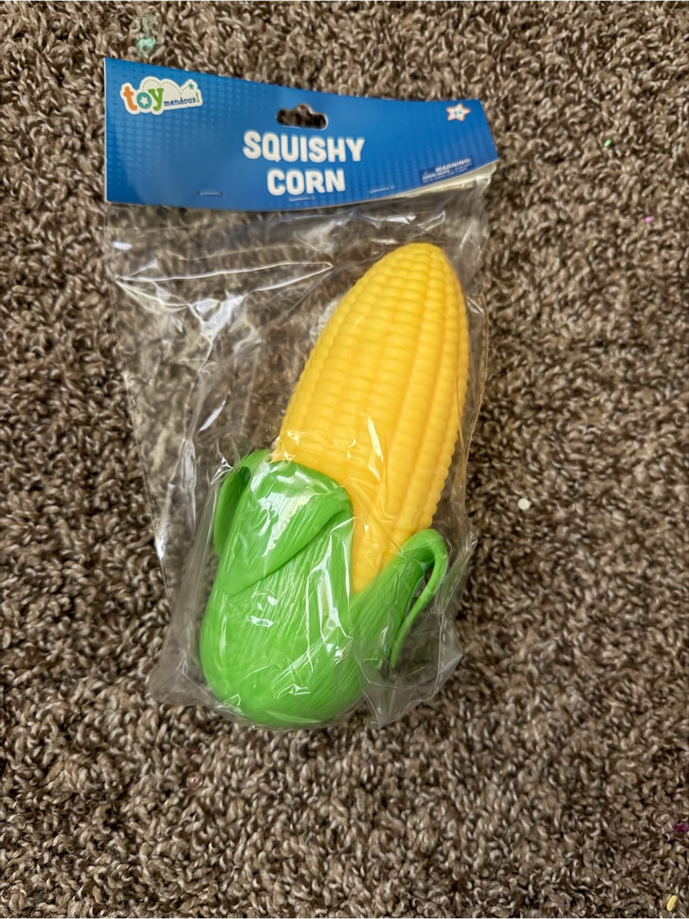 Toymendous Squishy Corn Toy - Yellow & Green